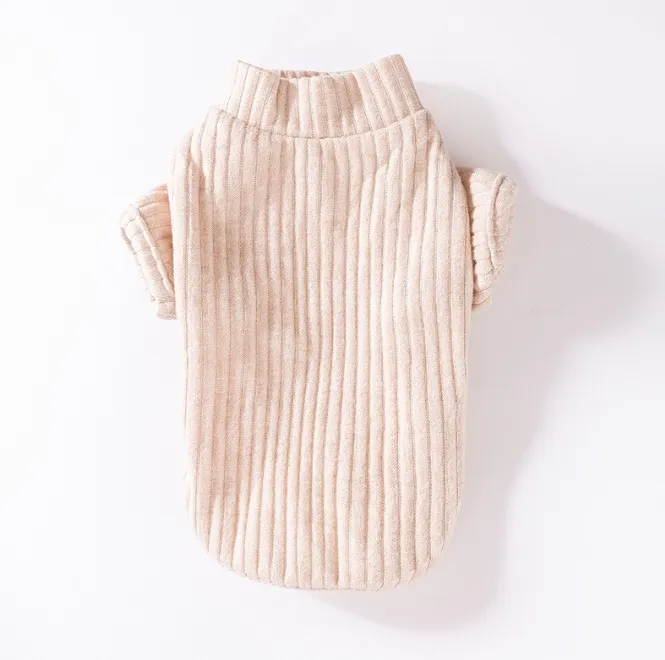 Bixin Pet Clothes Cat Cat Dog Autumn And Winter Wear Thickened Cotton Coat - Brown Base