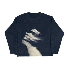 Autumn And Winter Women's Sweater Autumn And Winter Pullover Knitwear Top - Black - View 1