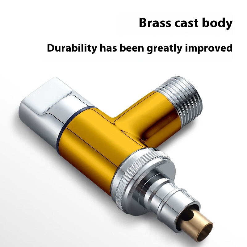 Copper Washing Machine Faucet Anti-fall Nozzle Household Angle Valve Connector