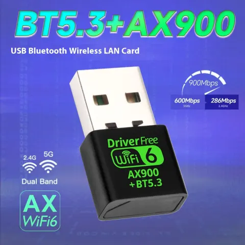AX900M Wireless Network Card Wifi6 Drive-free Mini Receiver