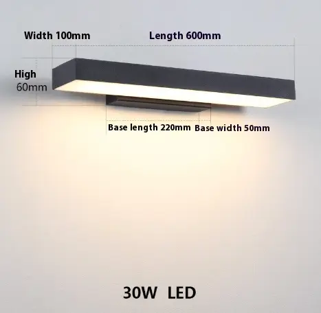 Modern Simple Stainless Steel Outdoor Villa Courtyard Waterproof Entrance Induction Lamp