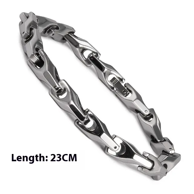 Fashion Polished Solid Color Tungsten Steel Bracelet