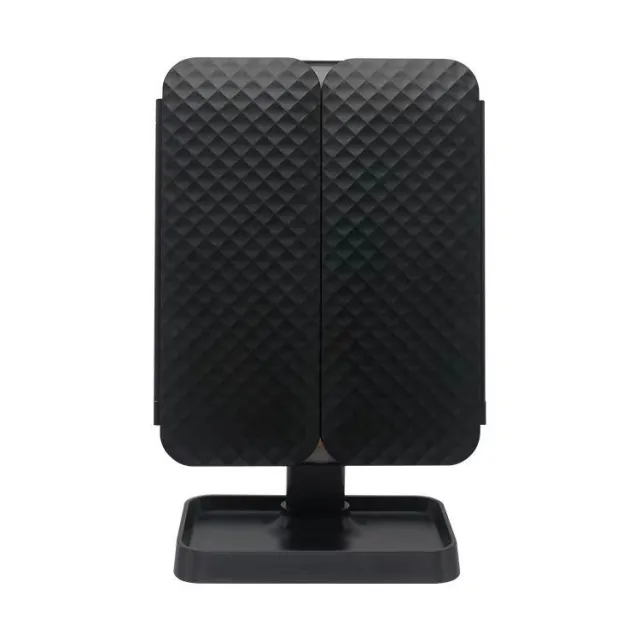 Thin Large Double Door Folding Makeup Mirror Black - Shop at LoveMi