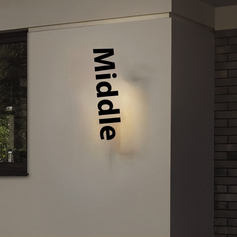 مصباح LED لبوابة الحائط الخارجي لحديقة الفناء