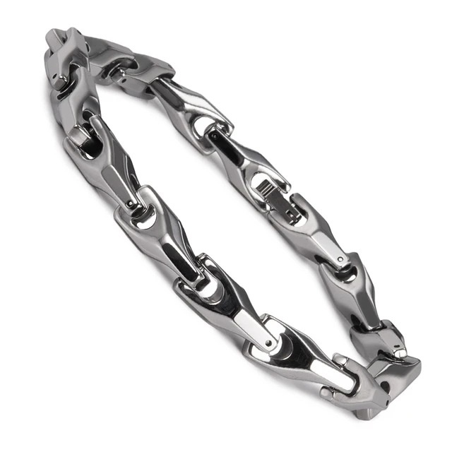 Fashion Polished Solid Color Tungsten Steel Bracelet