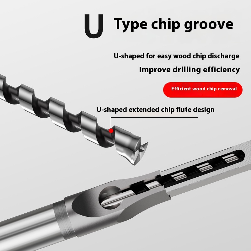 Woodworking Square Hole Drill Bit, Square Tenon Drill, Square Eye Drill, Square Hole Drill Bit, Mortise Drill Bit, Woodworking Tool, Square Hole Opener