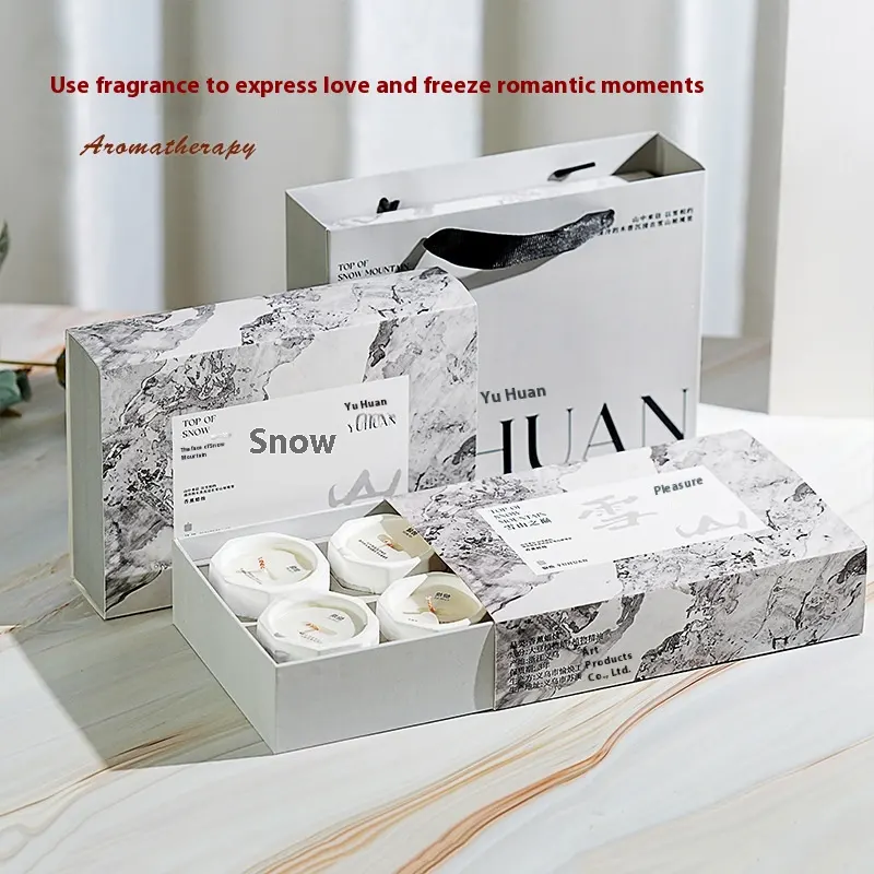 Ink Octagon Cup Aromatherapy Candle Hand Gift Box