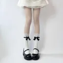 Whitefront Cotton Bow Socks