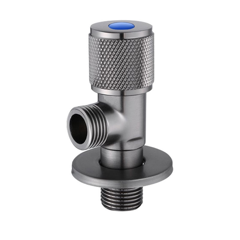 Stainless Steel Gun Gray Copper Triangle Valve Toilet Eight-word Valve