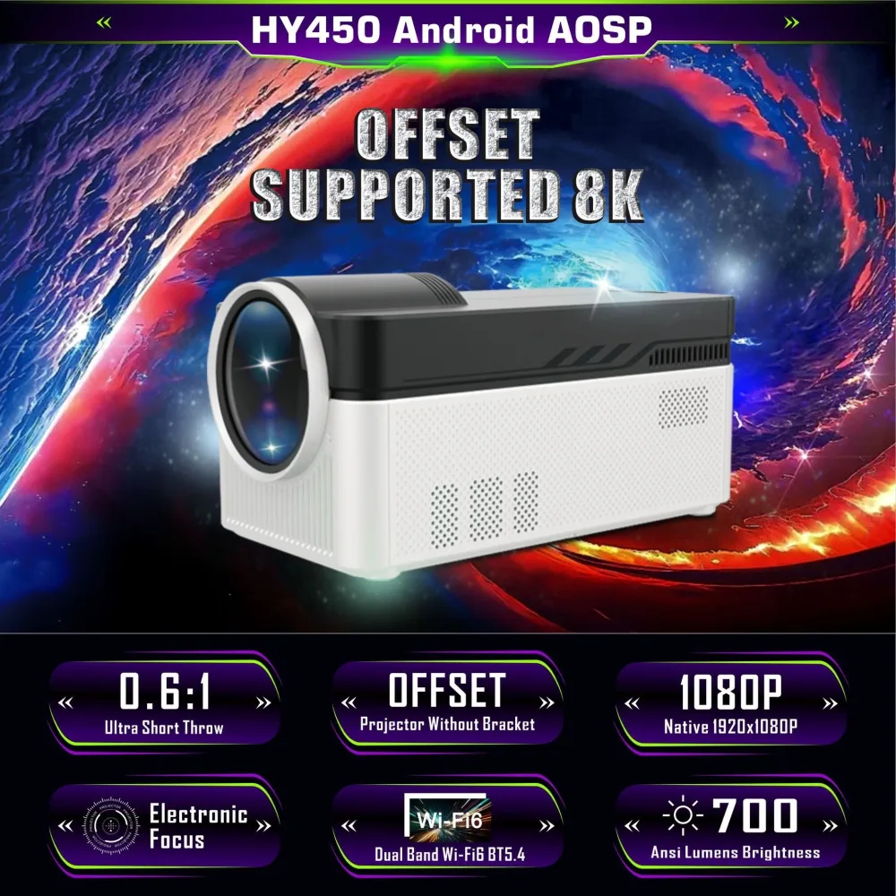 Household Off Axis Ultra Short Focus Projector