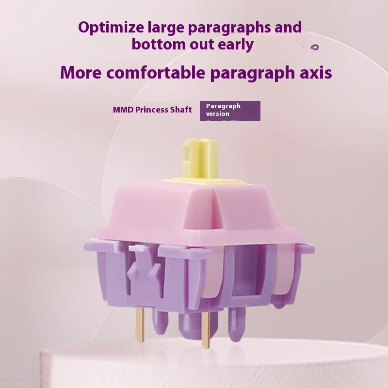 Princess Axis Linear Paragraph Double Band Spring Mechanical Keyboard Shaft Body Customized Accessories