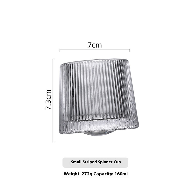 Whiskey Shot Glass Creative Rotational Home Crystal Glass Cup