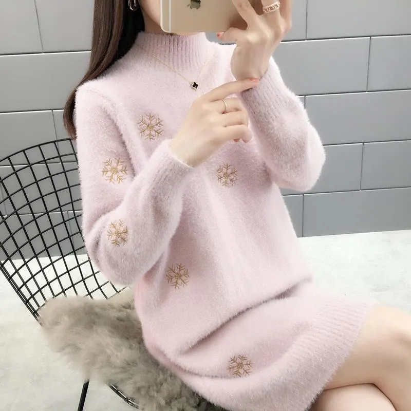Inner Bottoming Shirt Women's Autumn And Winter Western Style - Pink