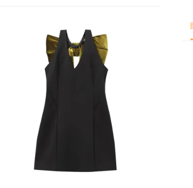 Velvet Oversized Bowknot Decoration Dress
