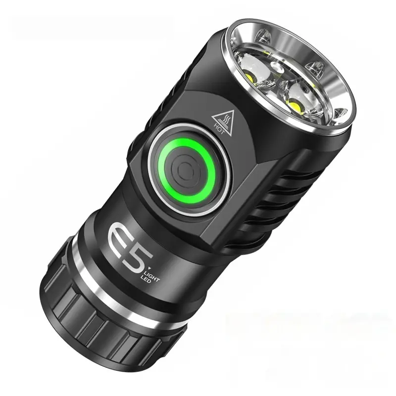 Mini Strong Light Aluminum Alloy Compact Portable Flashlight