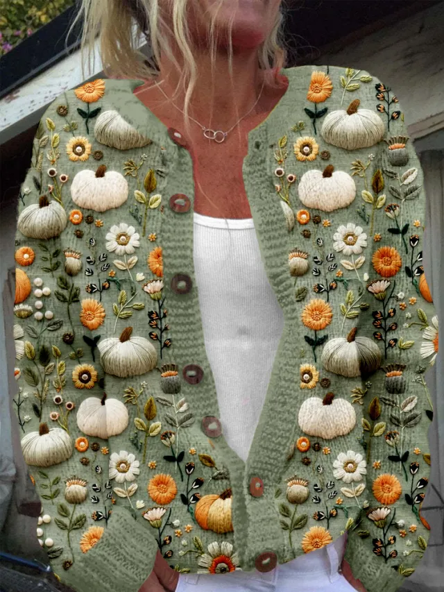 3D Digital Printing Cardigan Knitted Coat Jlkswts3081 - Shop at LoveMi