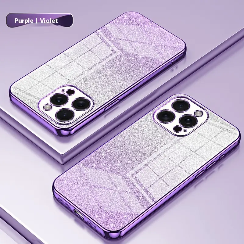 Electroplating Glitter Phone Case Protective Sleeve