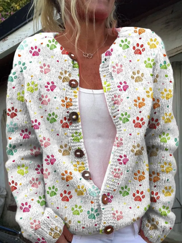 3D Digital Printing Cardigan Knitted Coat Jlkswts3085 - Shop at LoveMi
