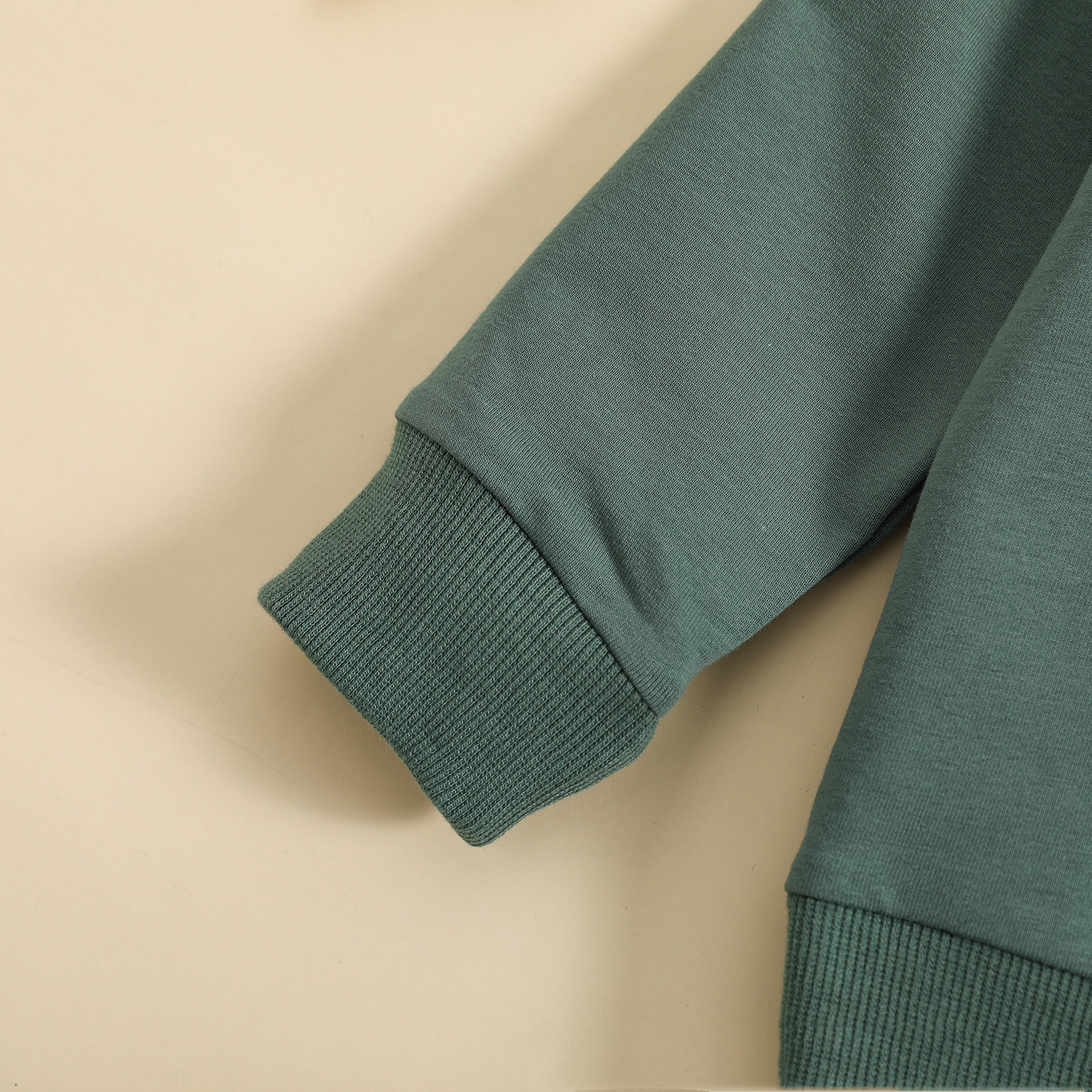 Boys' Solid Color Suit Round Neck Sweater Trousers