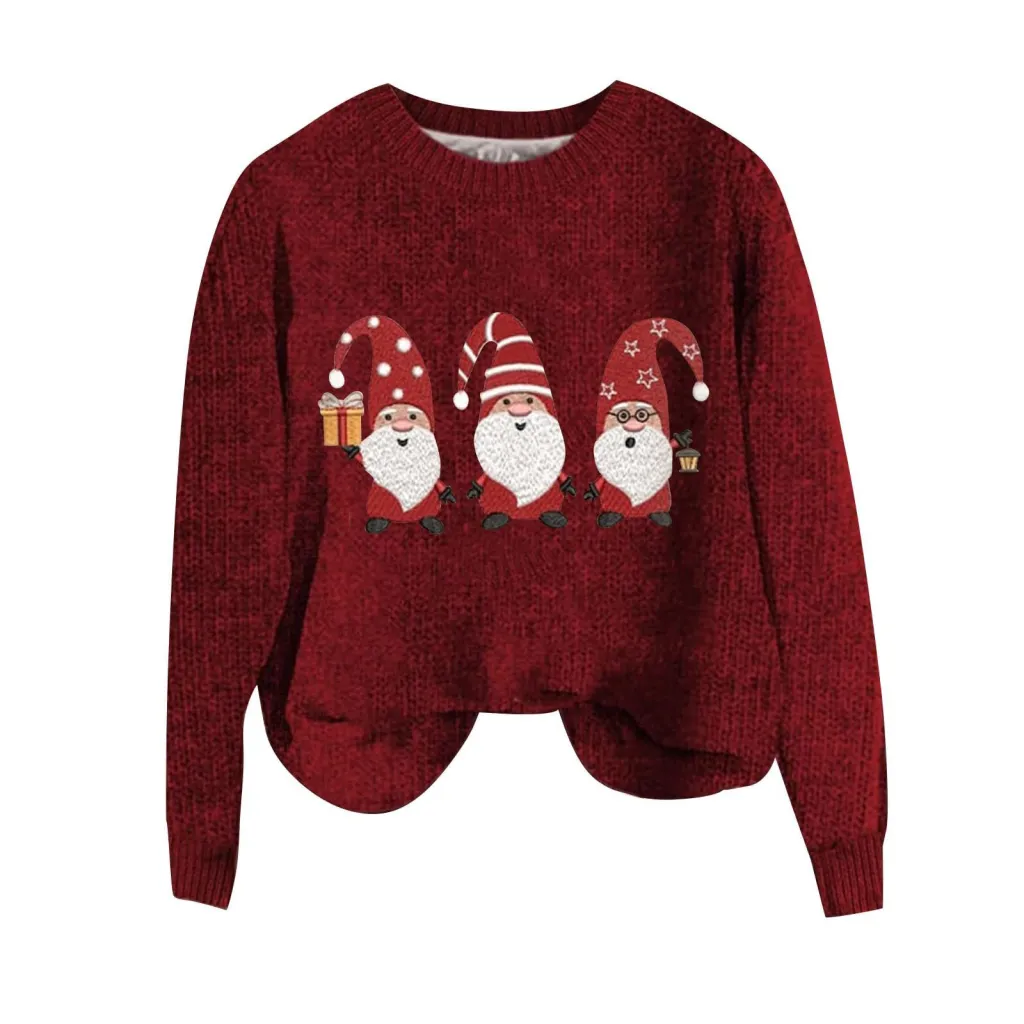 Creative Christmas Men's And Women's Loose Round Neck Sweater - 1 Style