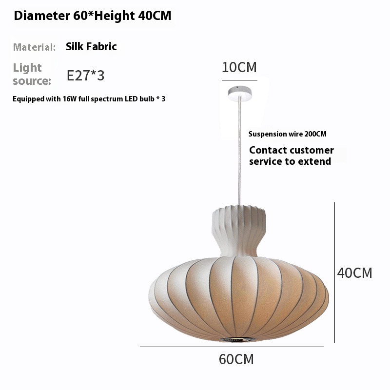 Vintage Silk Bed Breakfast New Chinese-style Chandelier - Image 2