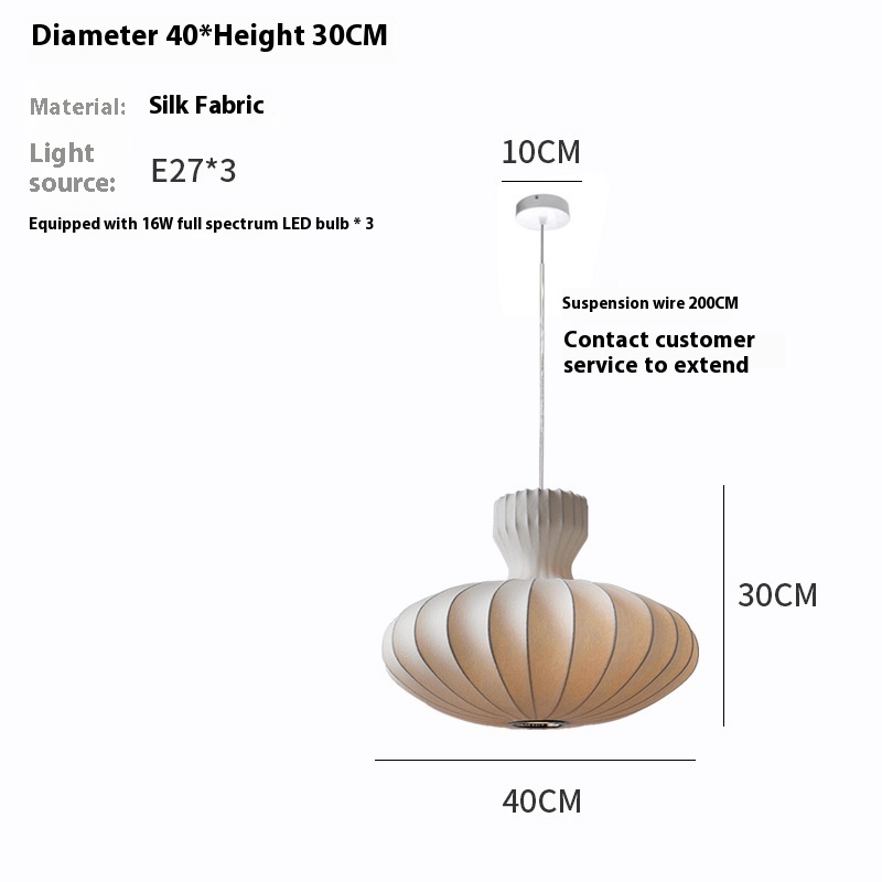 Vintage Silk Bed Breakfast New Chinese-style Chandelier - Image 7