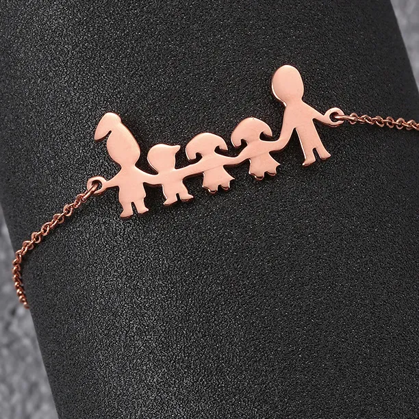Women's Titanium Steel Gold Plated Bracelet - Style31