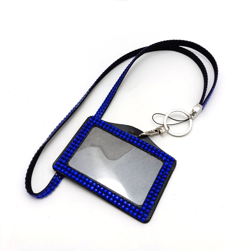 Resin Diamond Band Card Holder Lanyard