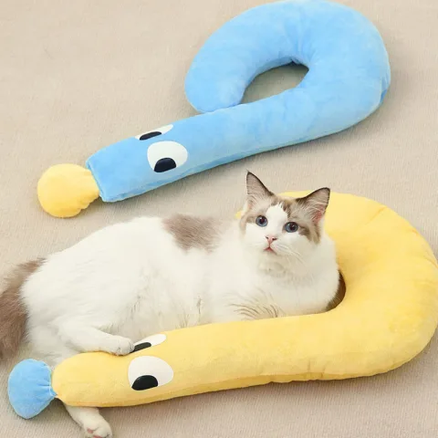 Dog Cat Sleeping Moon Pillow Pets Plush Pet Products