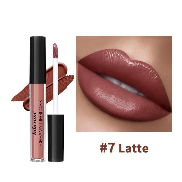 Semi Matte Velvet Waterproof No Stain On Cup Moisturizing Lip Gloss Lip Gloss 7 - Shop at LoveMi