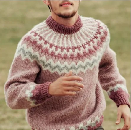 Latest Thick Needle Cloth 3D Digital Printing Men's And Women's Round Neck Sweater - Zd826Ps-Xxl
