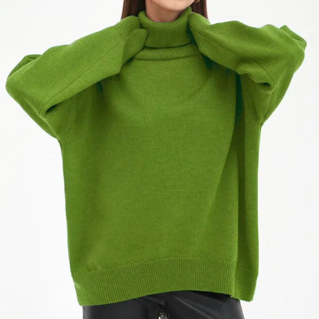 European And American Autumn And Winter Loose Knitwear All match Classic Sweater Fruit Green - Shop at LoveMi