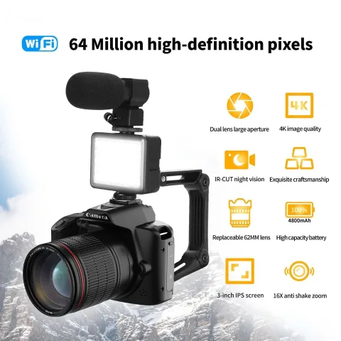 Million Pixels D5 HD Wifi Digital Camera 4K Night