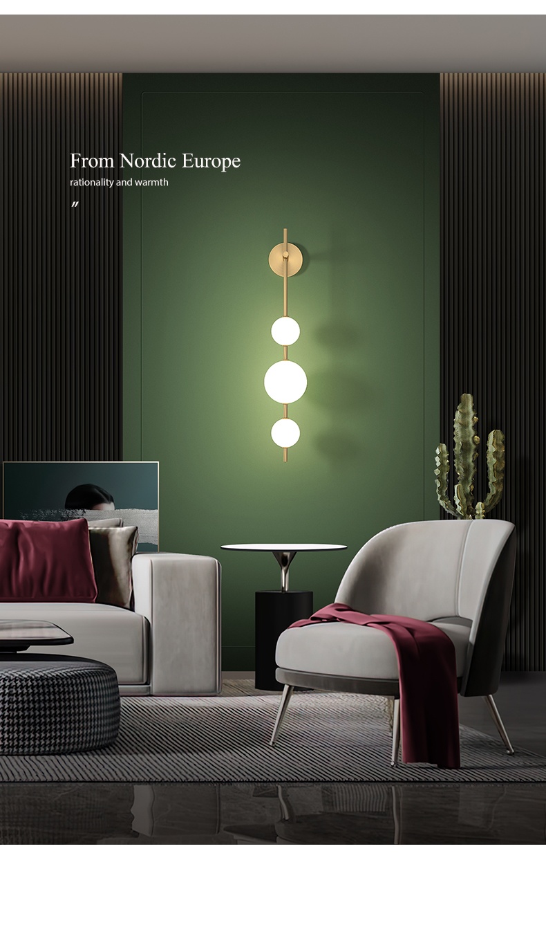 Modern LED Wall Lamp for Aisle, Stairway, Exhibition Hall - Opper Background Wall Light