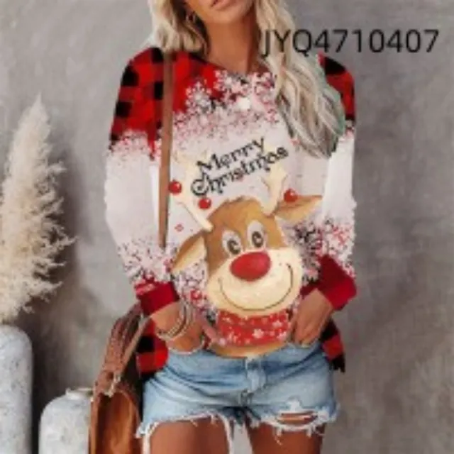 Round Neck T shirt Loose Casual Top Women Jyq4710407 3Xl - Shop at LoveMi