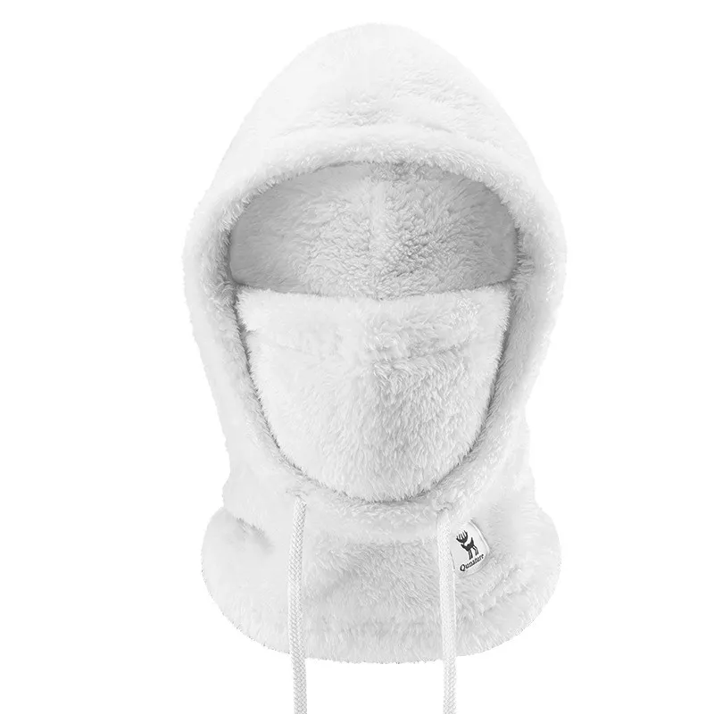 Warm Ski Hood Fleece Full Face Cycling Mask - Beige