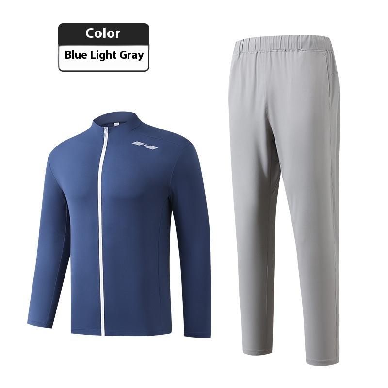 Autumn Leisure Running Stand Collar Suit Fitness Clothes Warm Cycling Clothing