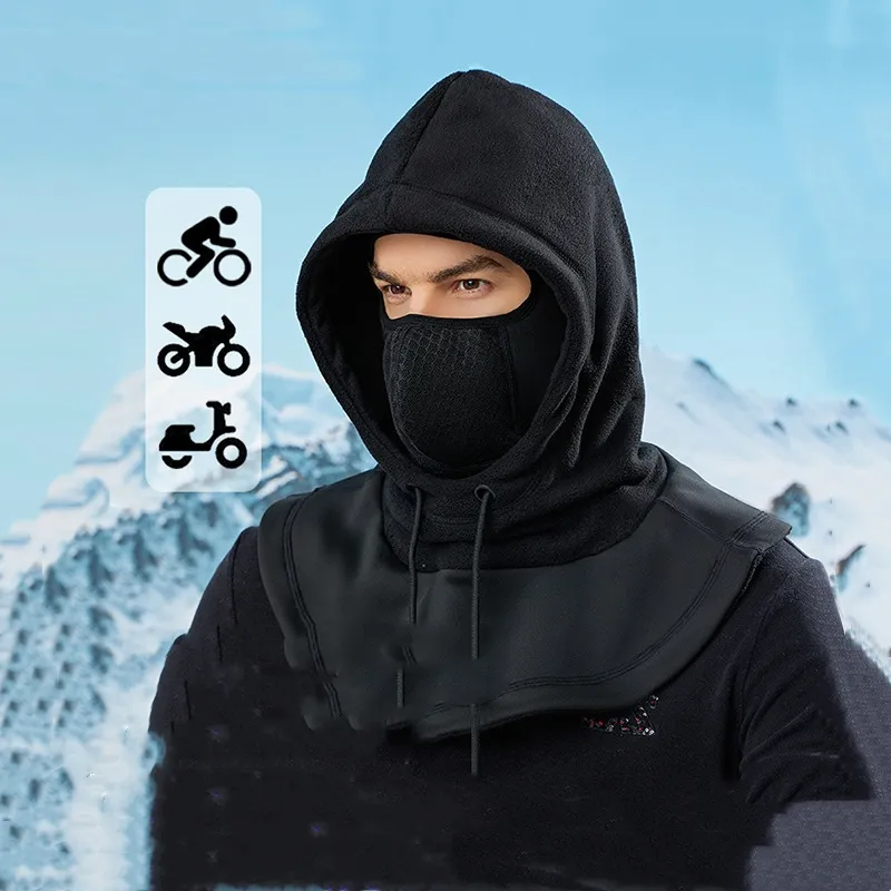 Fleece-lined Thermal Headgear Windproof Neck Protection Bandana