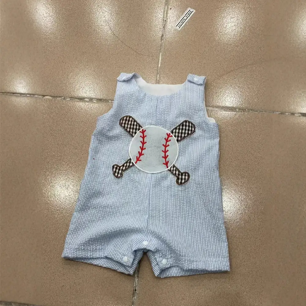 Boys Fashion Personality Baseball Vest Jumpsuit