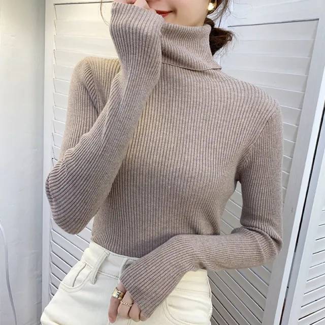 Undershirt Korean Style Black All matching Western Style Slim Fit Women Camel - Shop at LoveMi