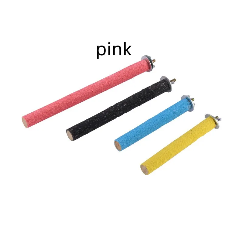 Tiger Skin Xuanfeng Parrot Colored Frosted Stand Rod Grinding Claw Stick - Pink