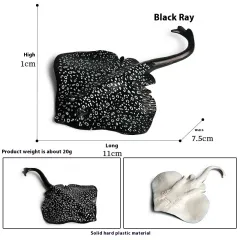 Simulation Marine Animal Model Children's Cognitive Toy - M733 Black Mandarin Fish - View 1
