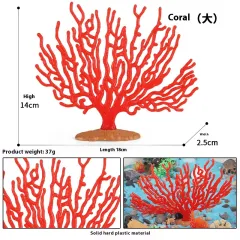 Simulation Marine Animal Model Children's Cognitive Toy - M2844 Large Coral - View 1