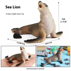 Simulation Marine Animal Model Children's Cognitive Toy - Tq Sea Lion - View 1