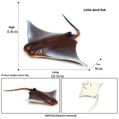 Simulation Marine Animal Model Children's Cognitive Toy - M490 Small Manta Ray - View 1