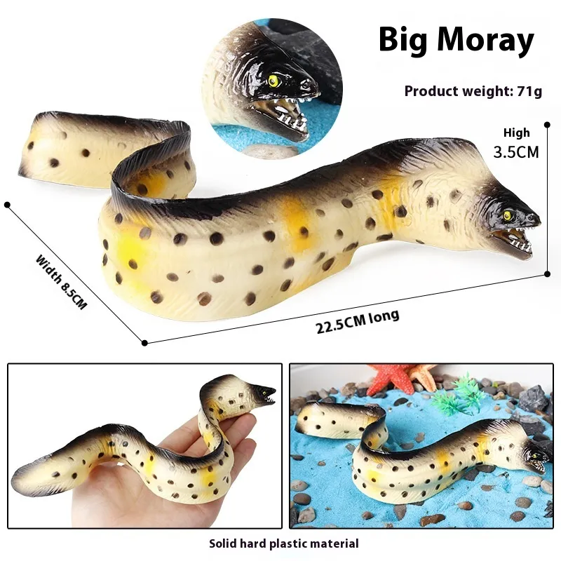 Simulation Marine Animal Model Children's Cognitive Toy - M3239 Spotted Eel