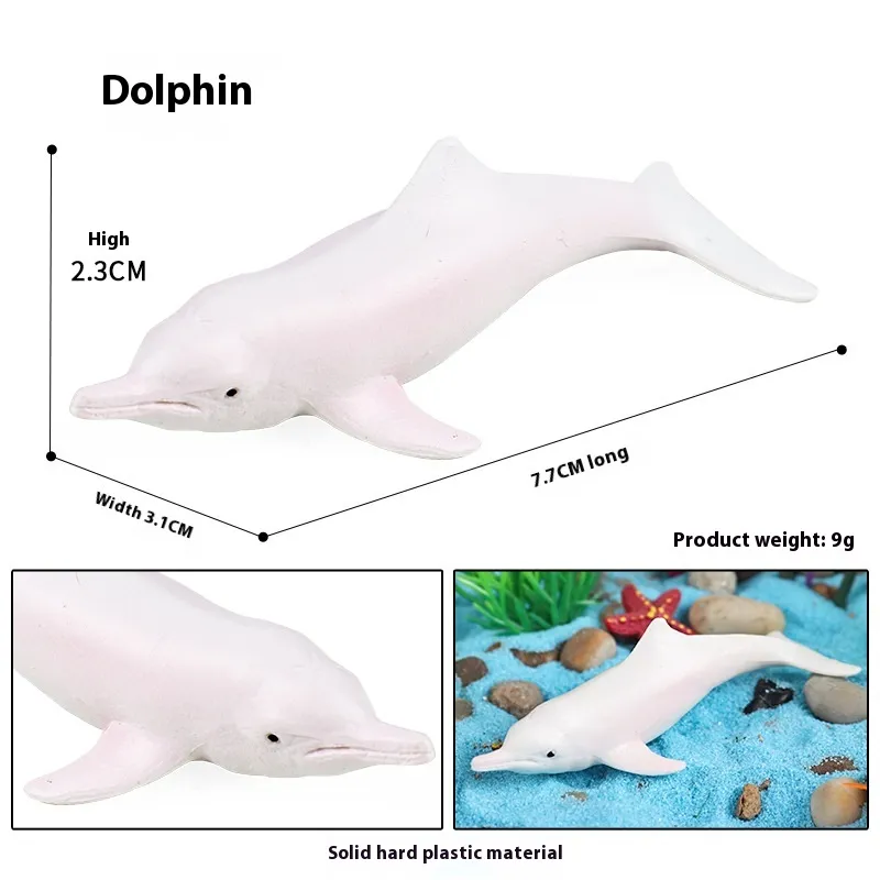 Simulation Marine Animal Model Children's Cognitive Toy - Js Mini Dolphin
