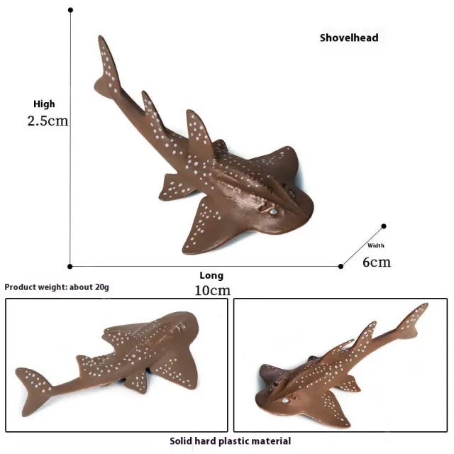 Simulation Marine Animal Model Children's Cognitive Toy M607 Pear Head Brown - Shop at LoveMi