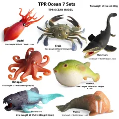 Simulation Marine Animal Model Children's Cognitive Toy - Ocean 7 Models Suit - View 1