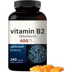 Vitamin B2 Capsule 60 Capsules - 240 Grains - View 1
